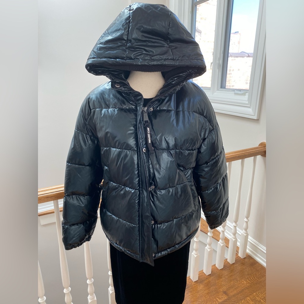 Juicy Couture Shiny Black Women's Puffer Jacket
